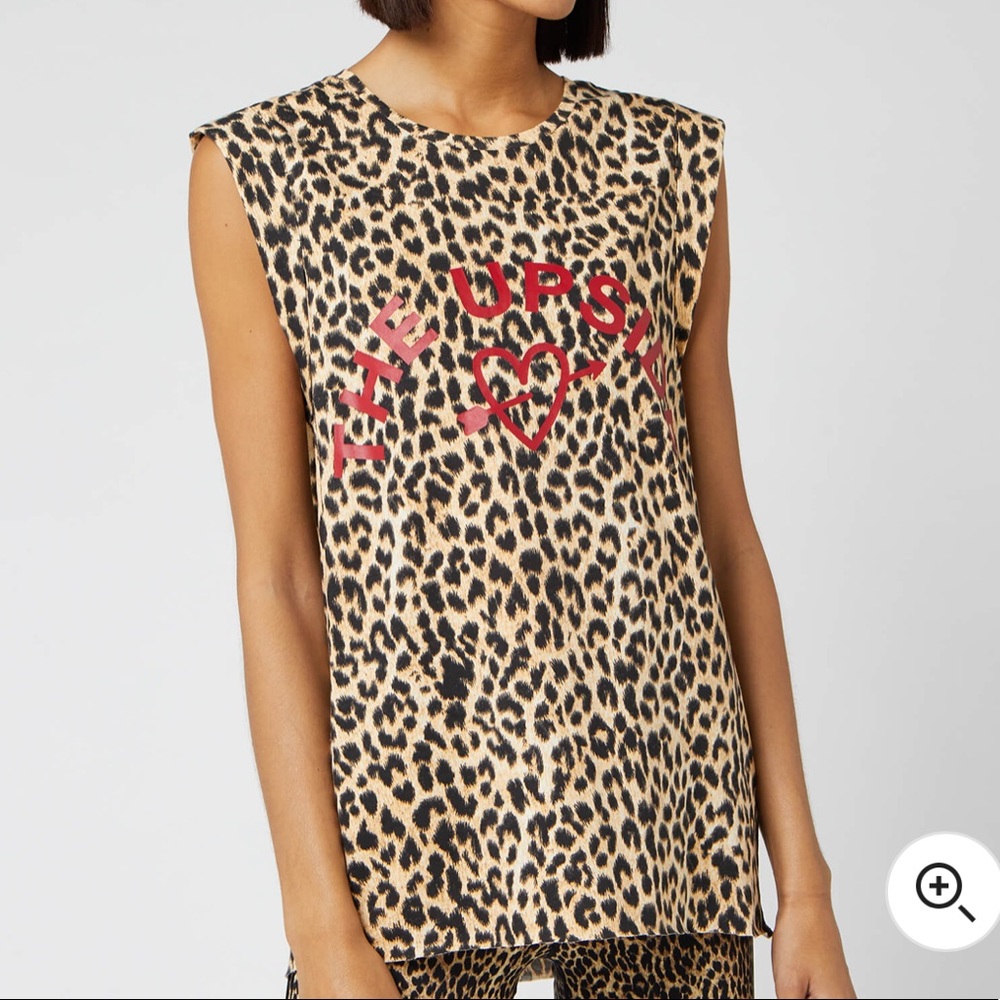 NWT | The Upside Leopard Print Muscle Tank Top